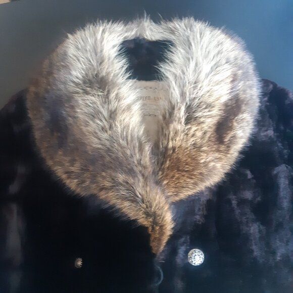 1960s New Yorker Alysha Seal Dyed Lamb Full length Chocolate Vintage Fur Coat - Picture 5 of 16